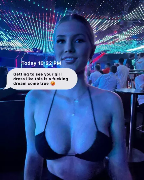 Text message from your best friend while he’s at the club for the first time with your girlfriend