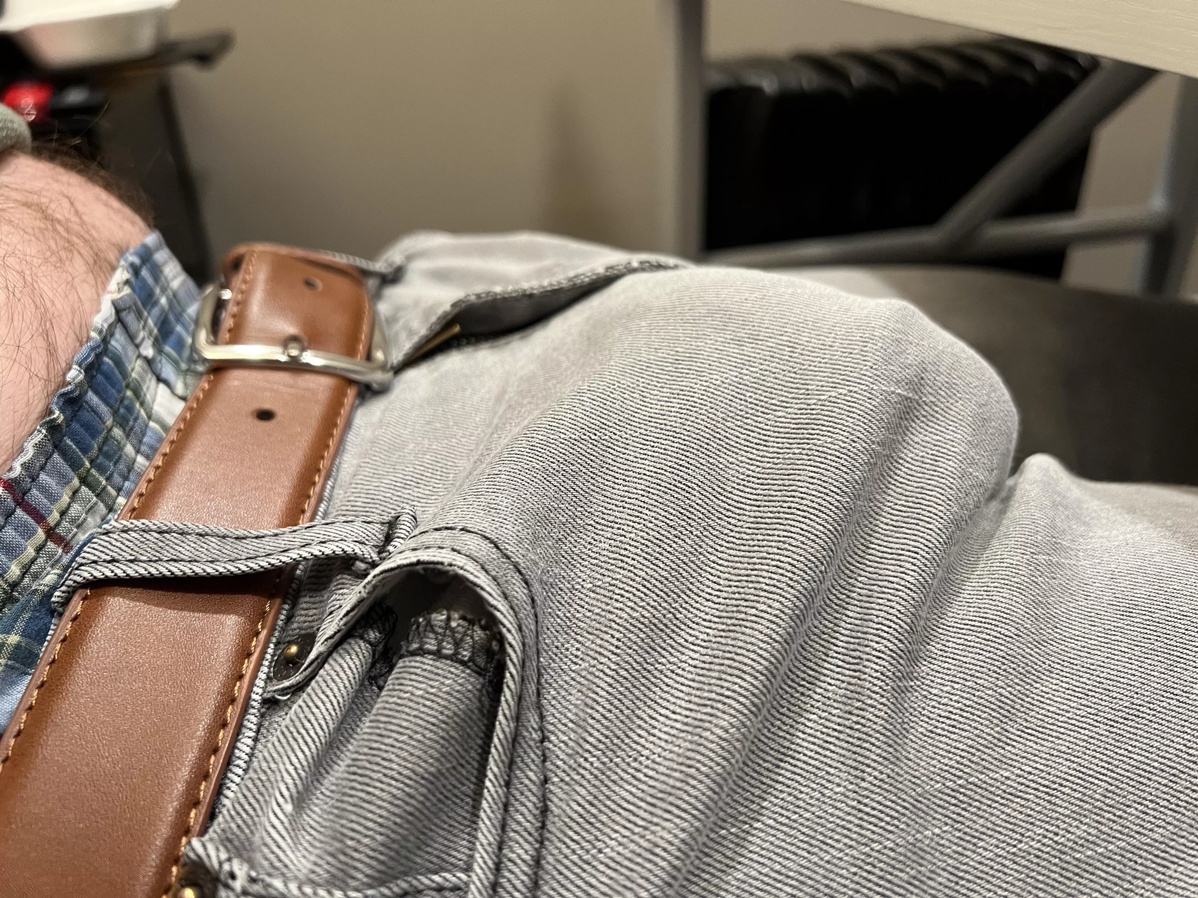 Think my office mates will notice? Love boxers so much.