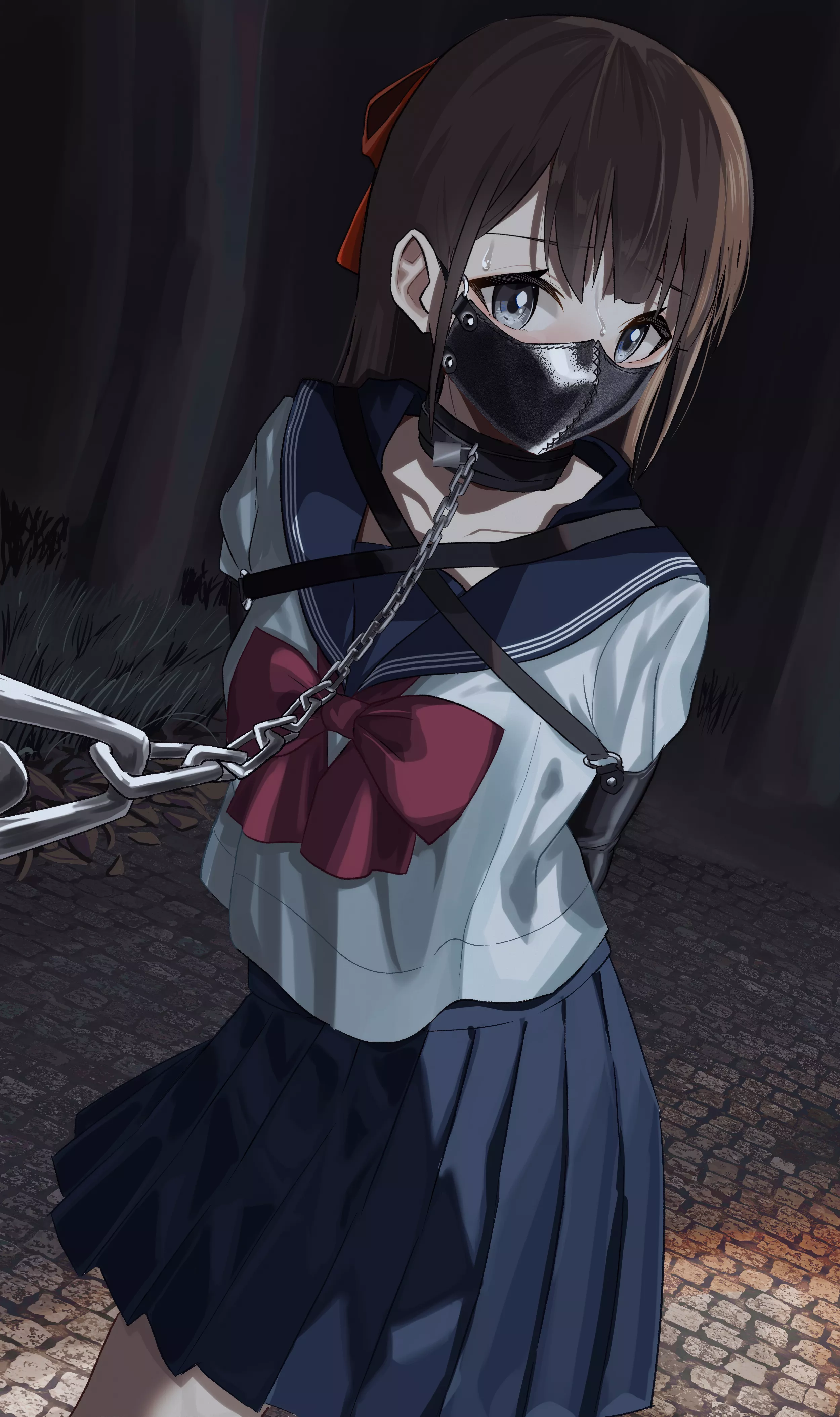 This year's school assigned the men a personal slave as part of stress relief