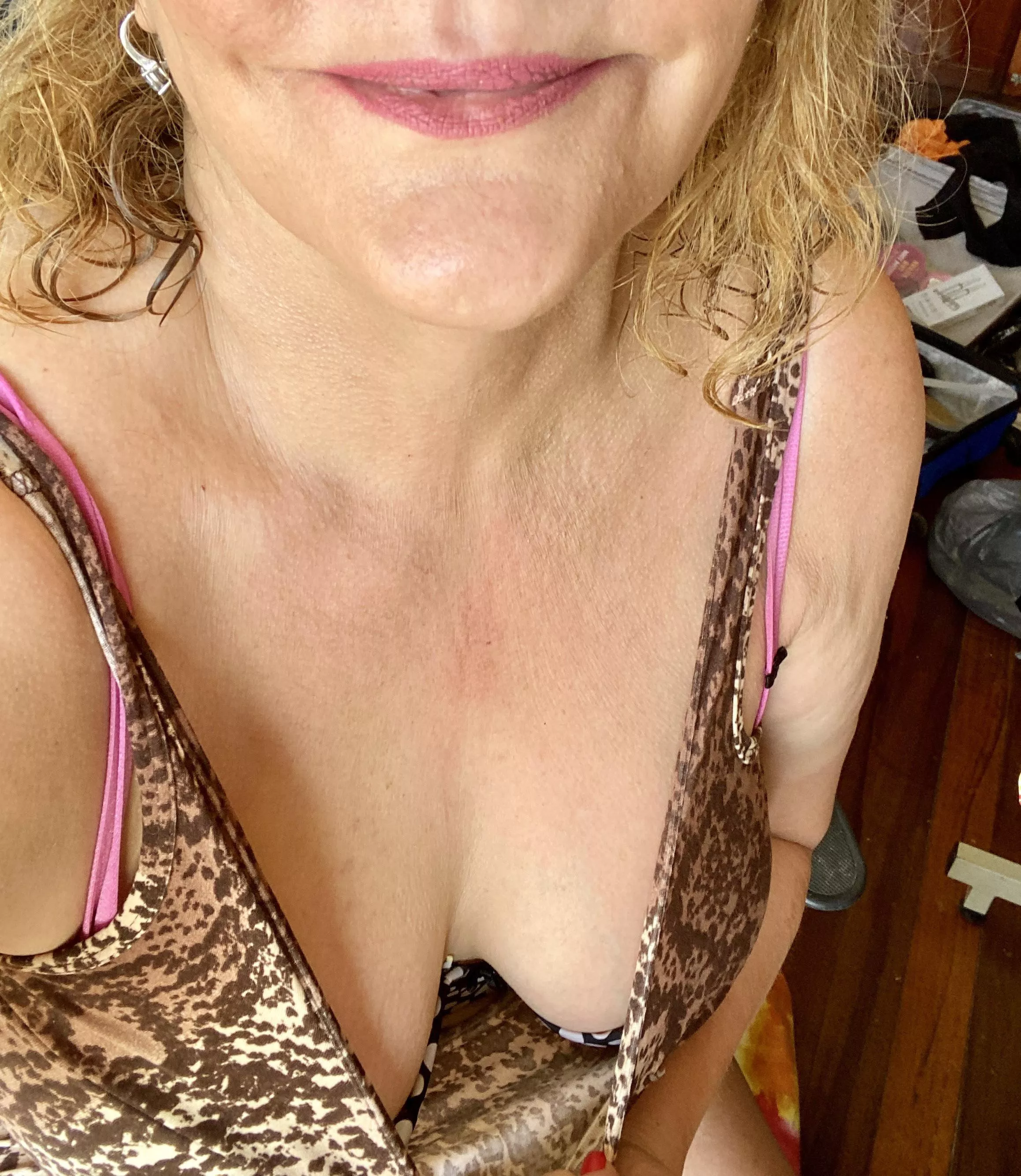 Wanna look down my dress?