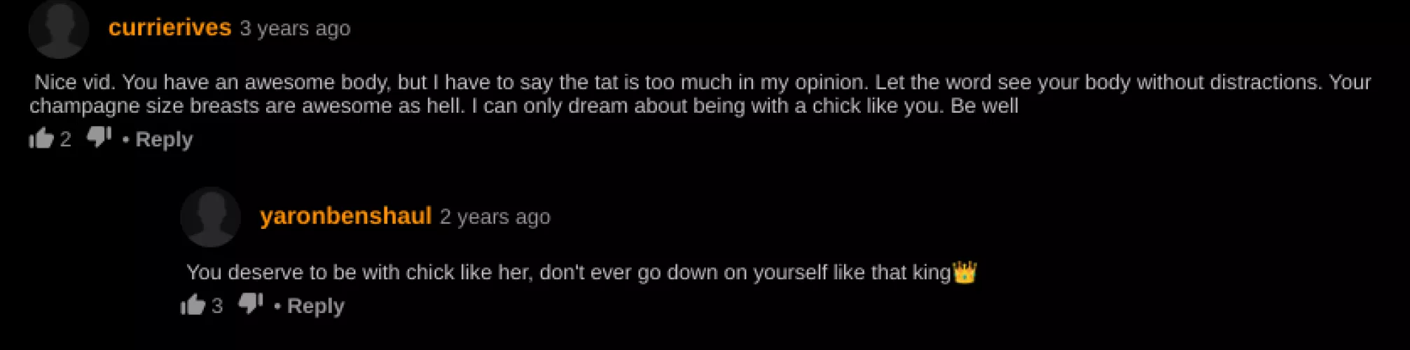 Wholesome PHub Commenter