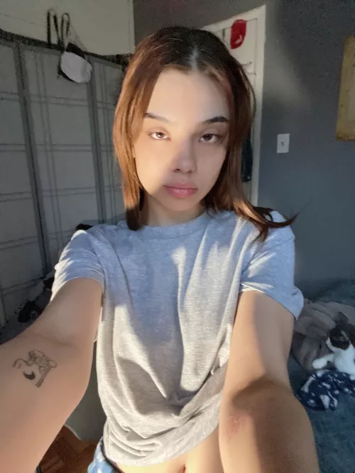 Wish I was holding you instead of the camera