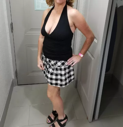 Would you approach my hotwife if you saw her out in this?