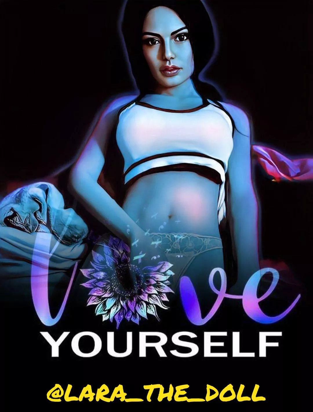 You can catch Lara being a bit more risque on her Instagram