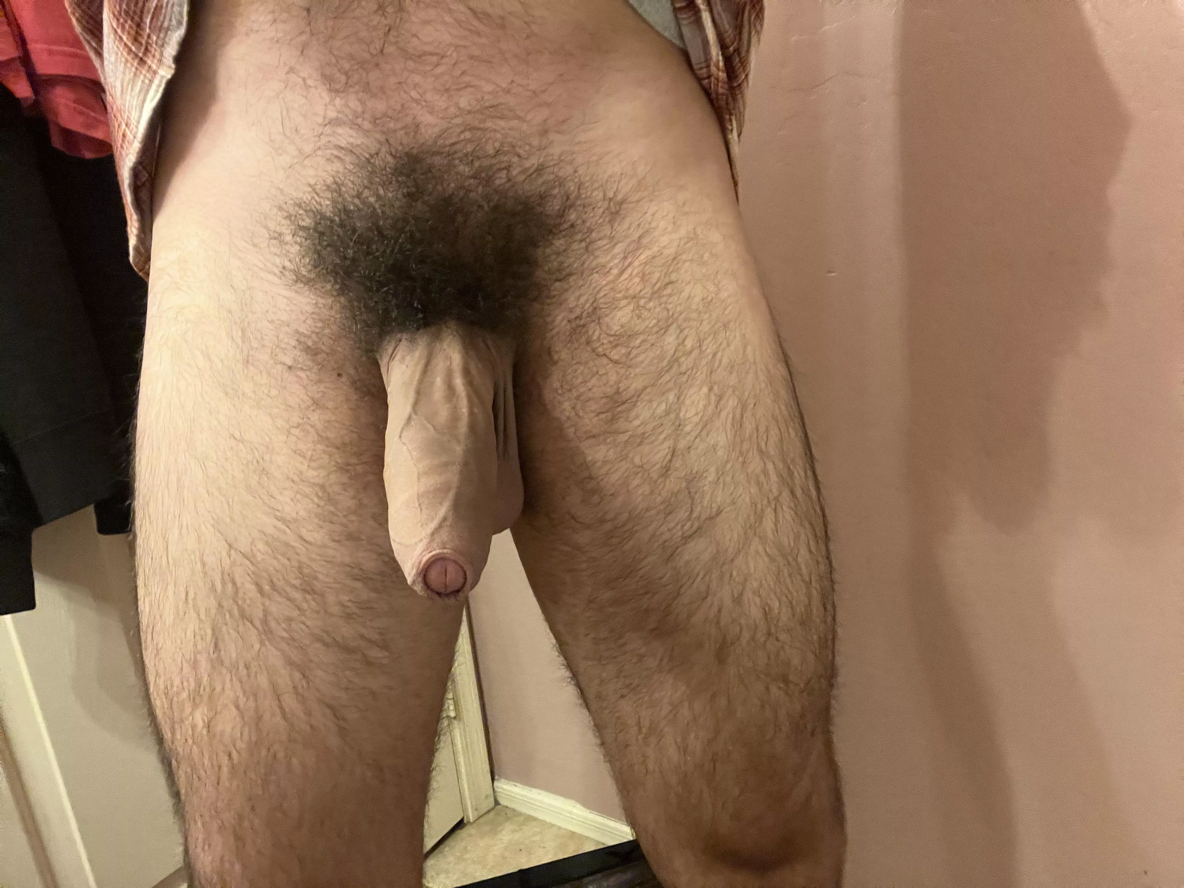 You don’t mind my hairy uncut penis do you?