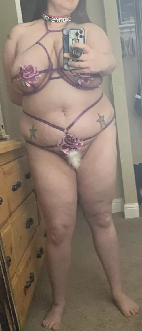 You find me in this outfit spread out on your bed. The next move is yours