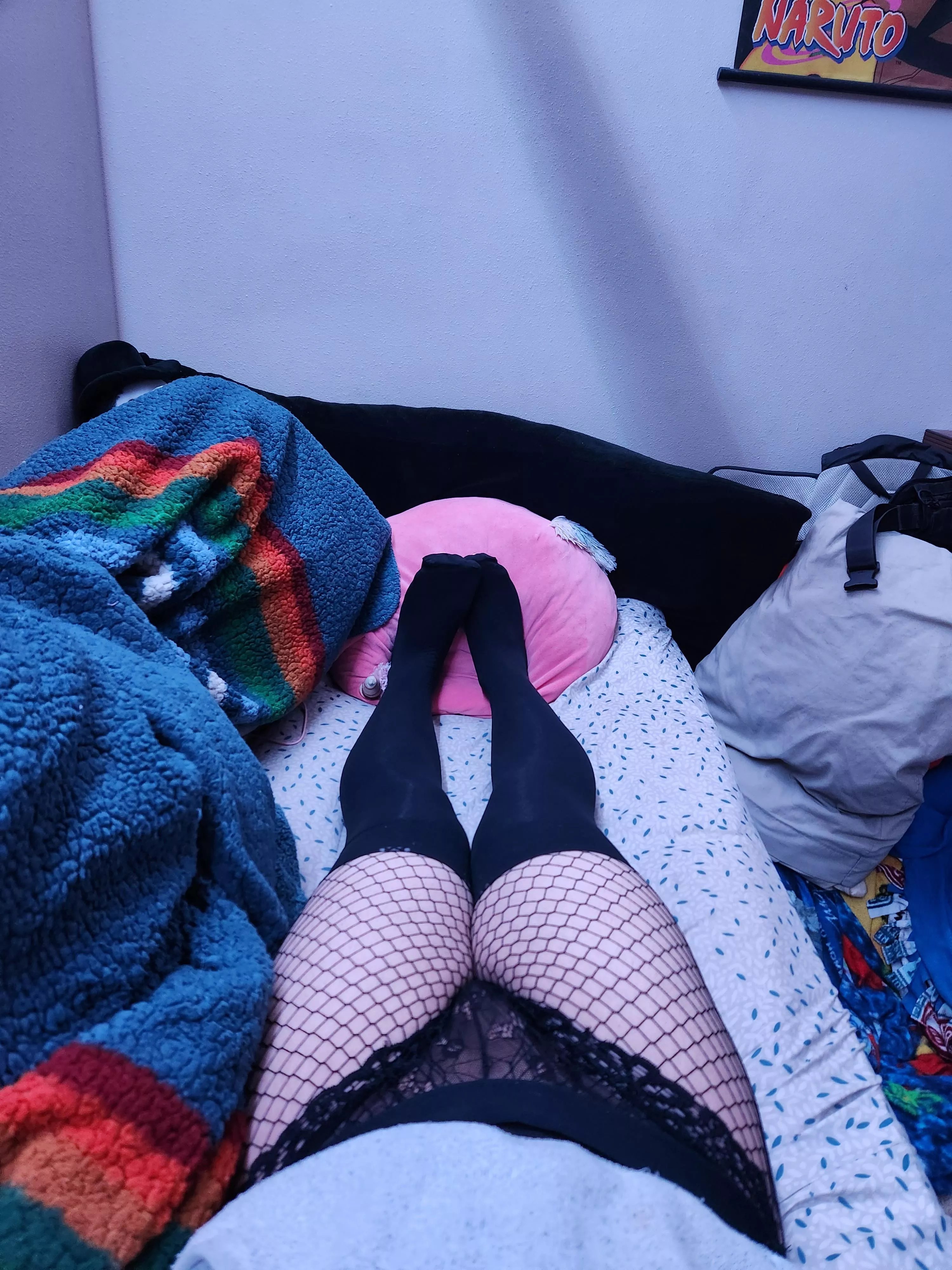 You look tired why don't you lay your head down here