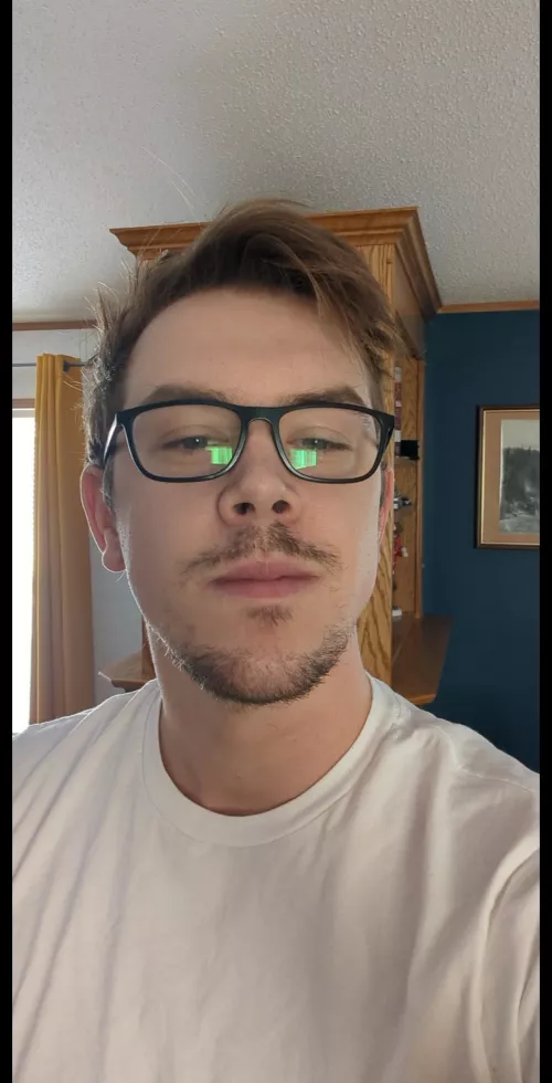 31, sick, and just woke up, but ngl I kind of like the look 😂