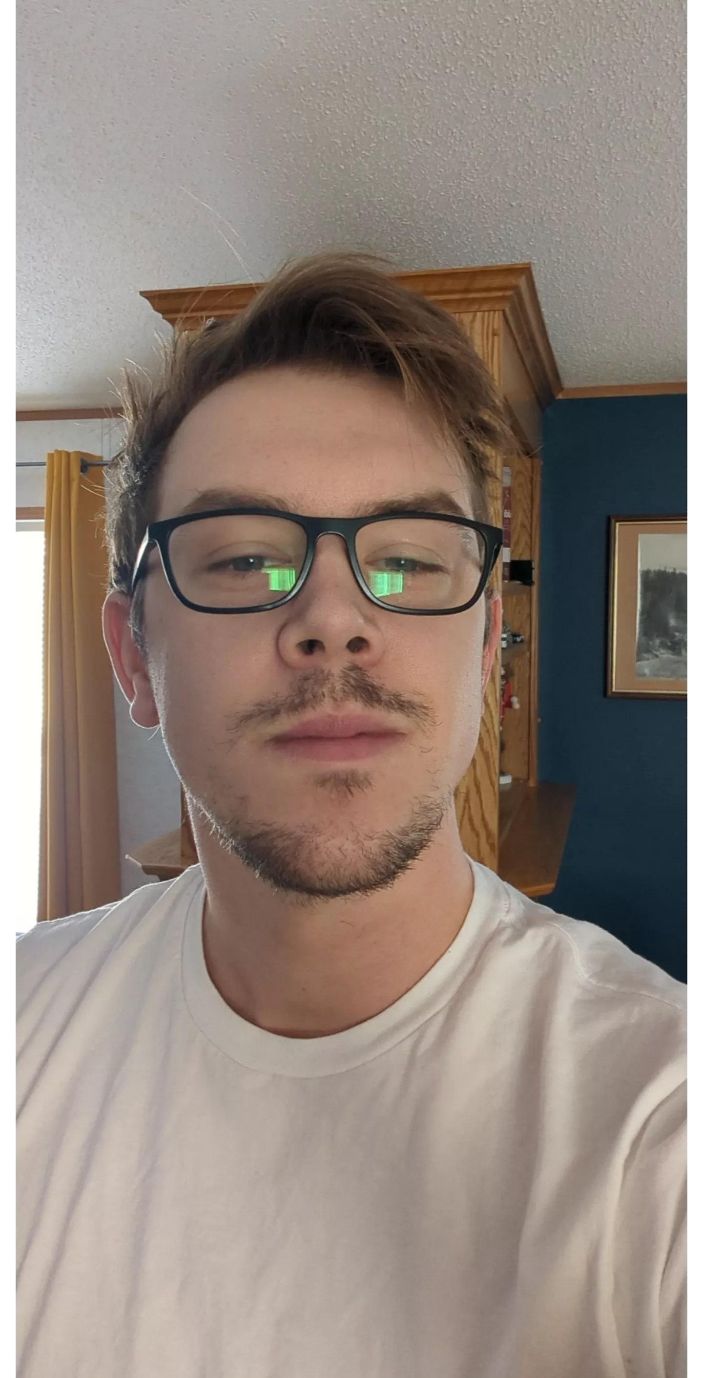 31, sick, and just woke up, but ngl I kind of like the look 😂