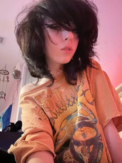 After work fit, big t-shirt and Nike shorts