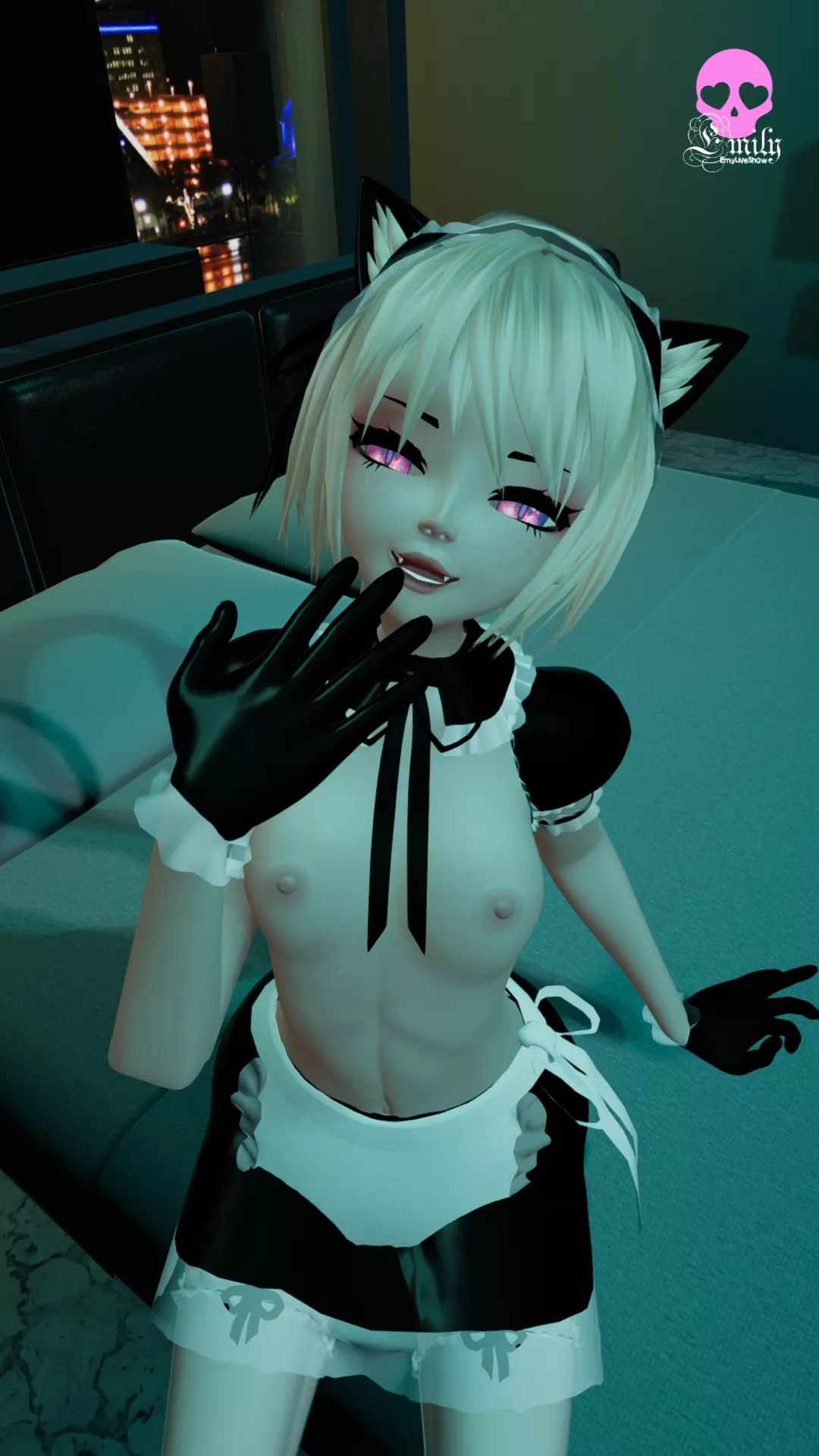 Ahhh.. such a naughty thoughts i read in your eyes, Master 😈 https://chaturbate.com/emyliveshow