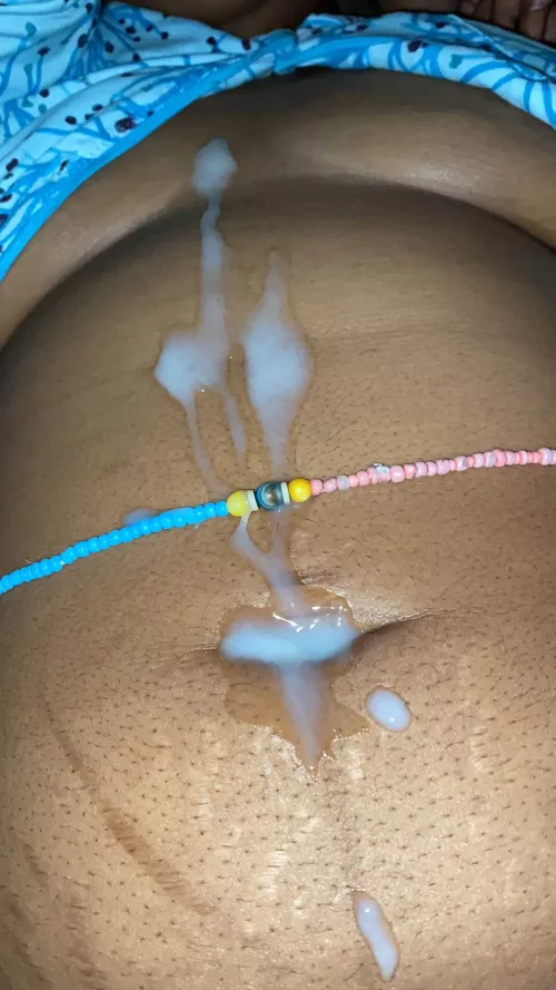 Cum puddles on me.
