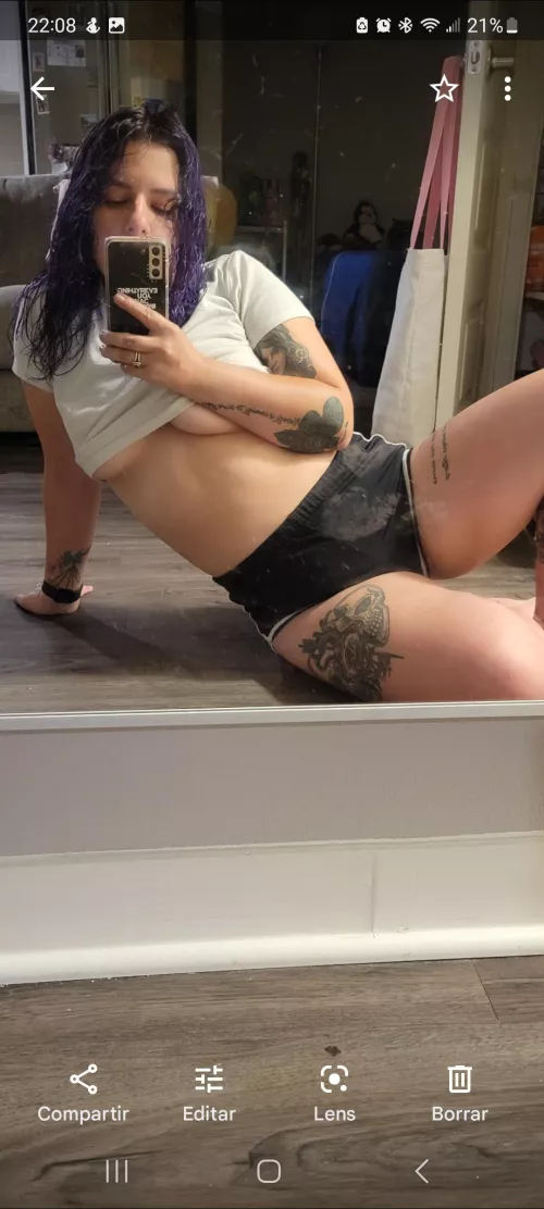 dirty girl in a dirty mirror