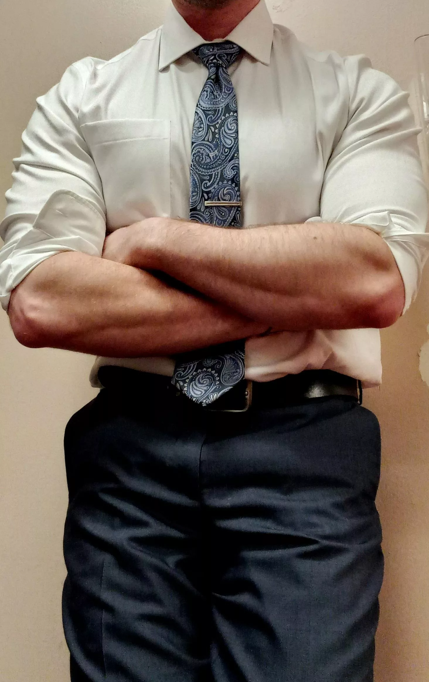 Forearms made for tight embraces.