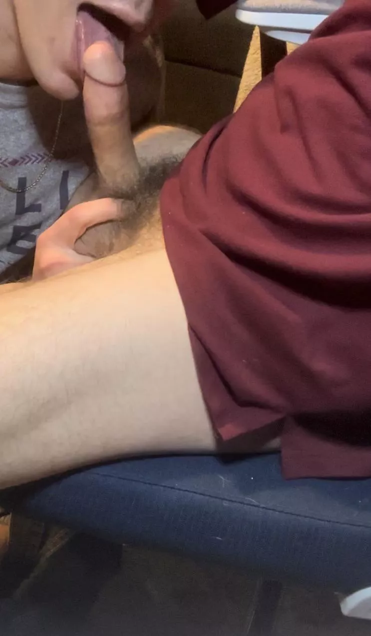 He wanted to suck my cock when I was working