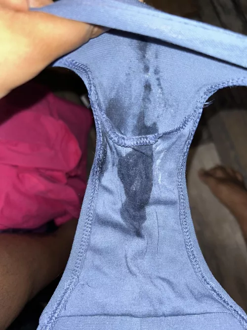 I just felt it run out of me ooops