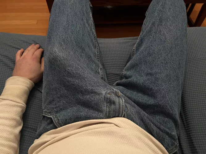 My boners are literally fading my jeans