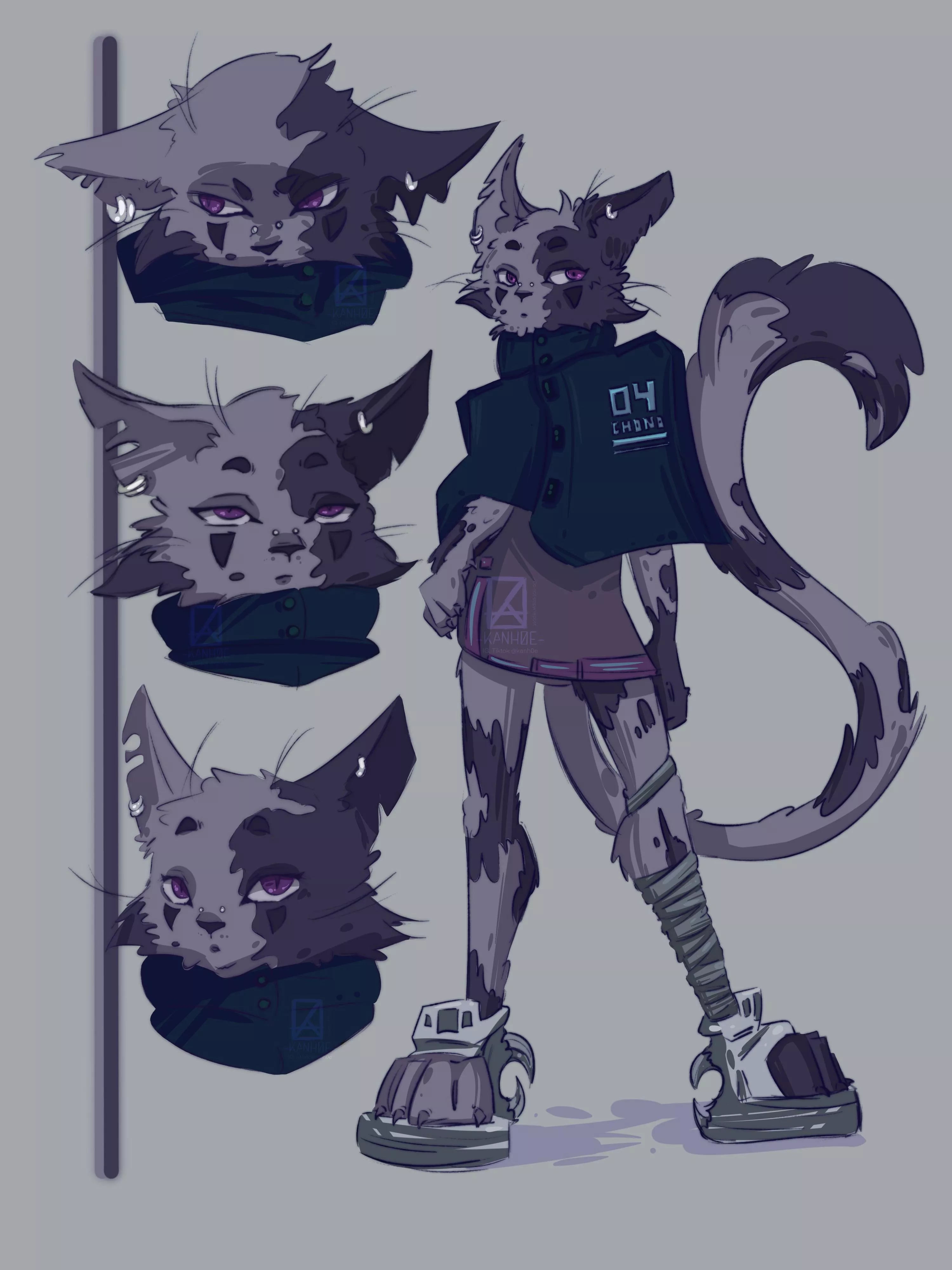 My first furry art ! Should I make more chara designs ?