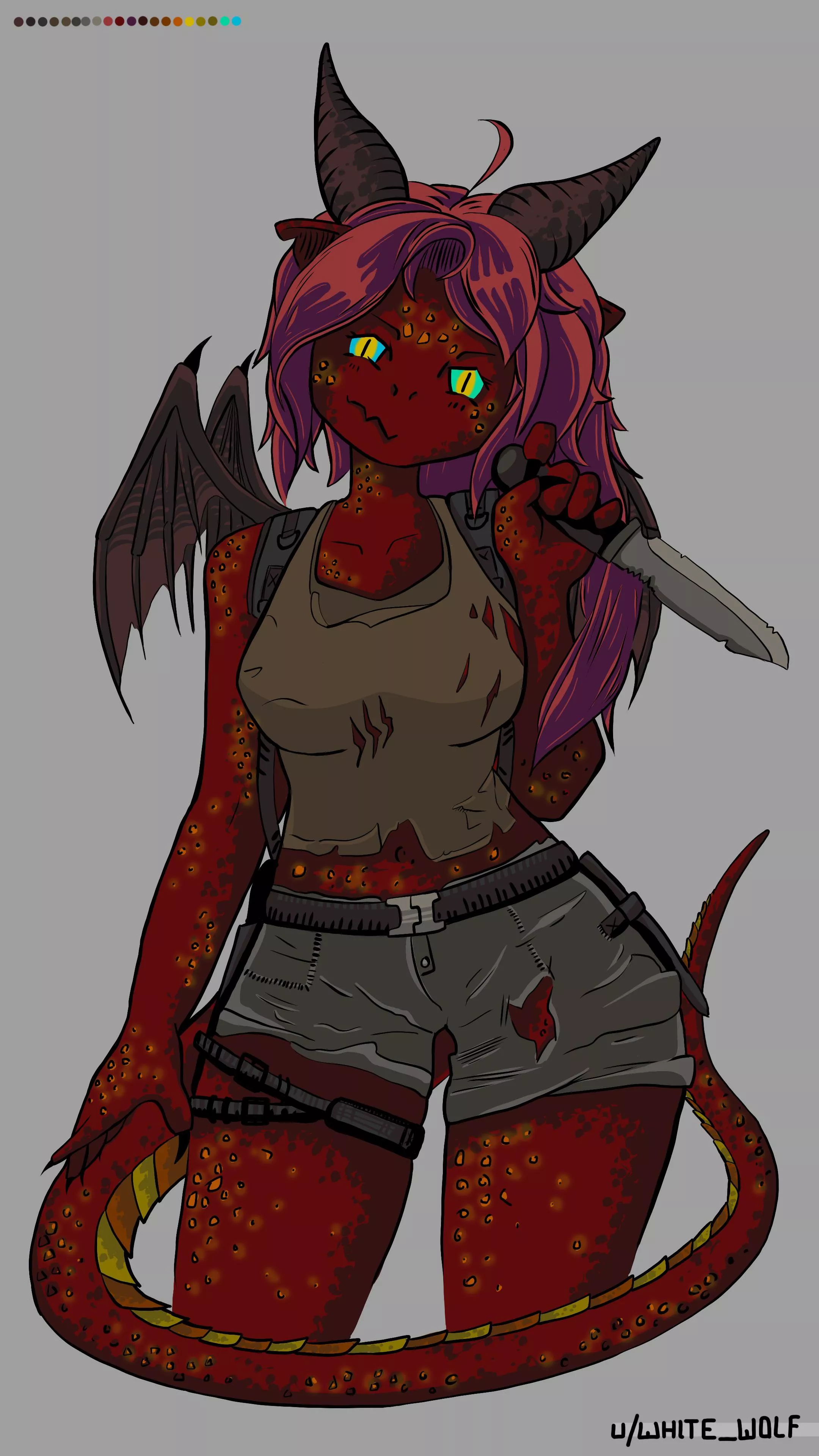 My SO’s Fursona I just Finished.