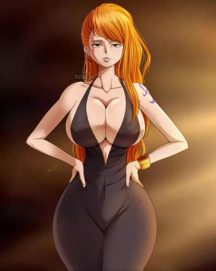 Nami in her sexy dress