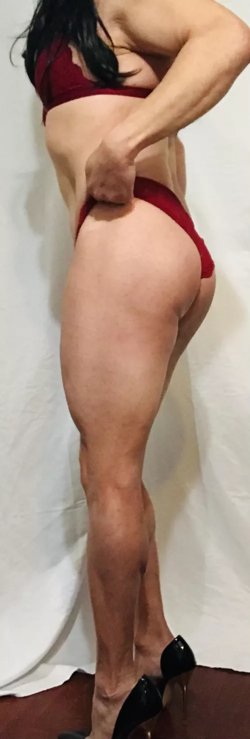 Panties and heels are a great combo. Just my opinion.