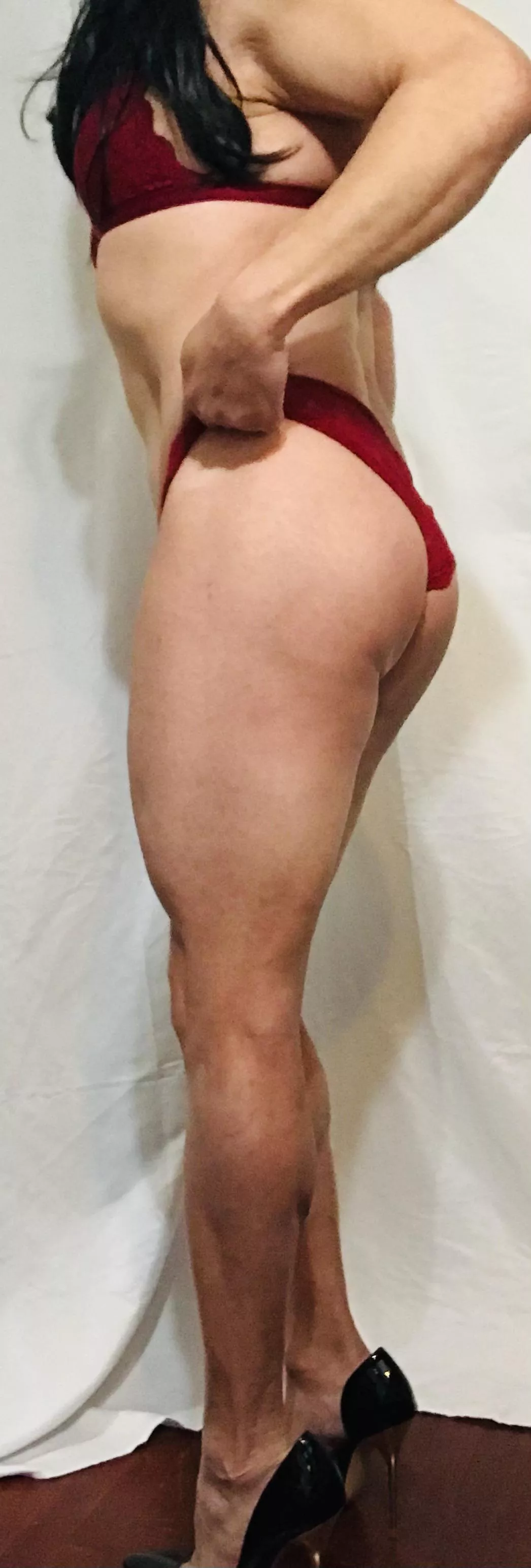 Panties and heels are a great combo. Just my opinion.