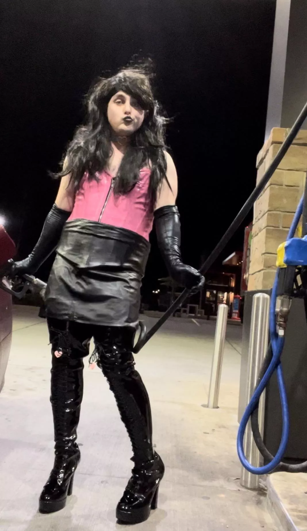 Pumping gas like a good girl