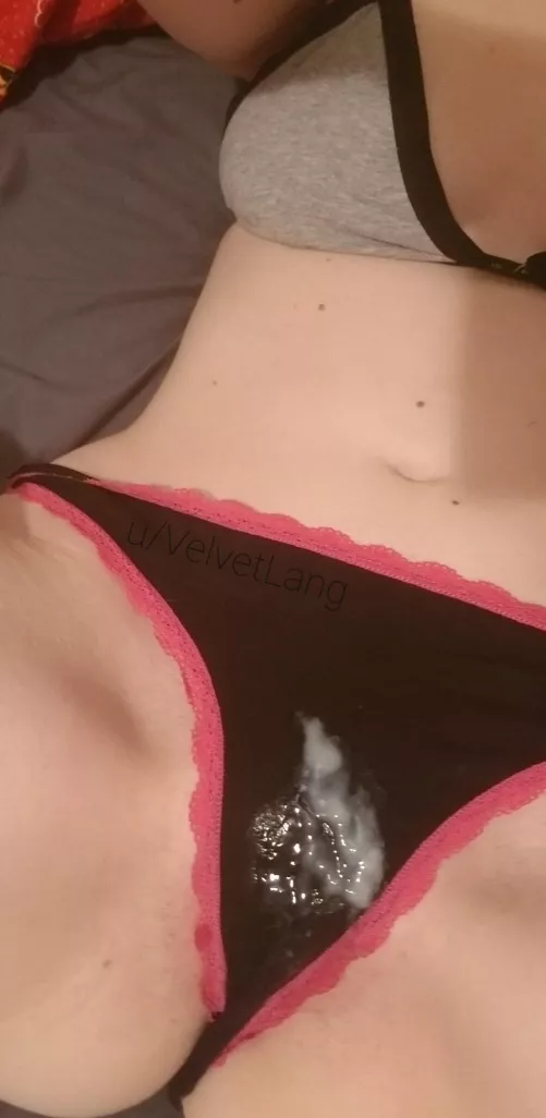 So proud and lucky to be covered in his cum! <3