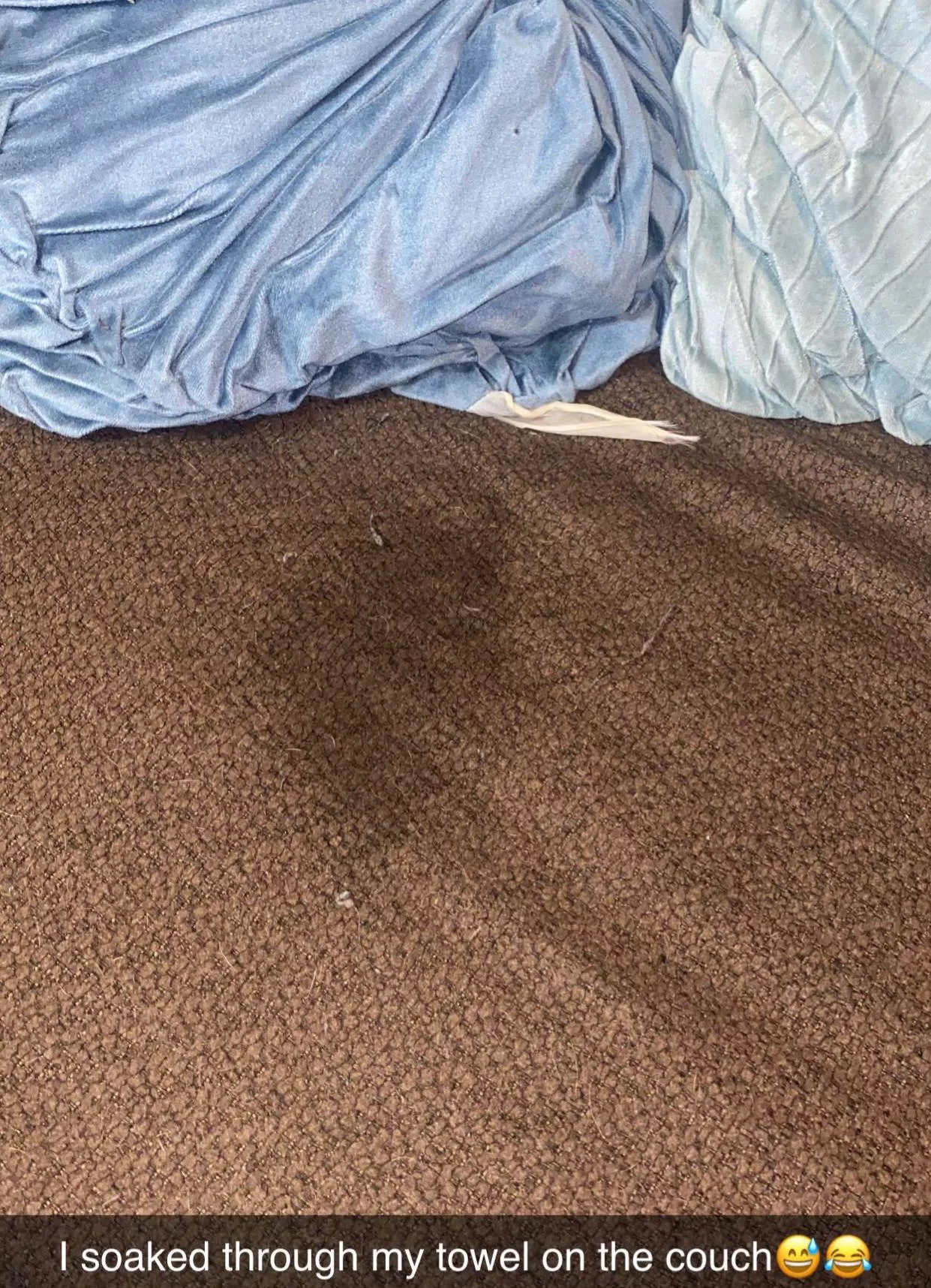 Soaked my through my towel 3x