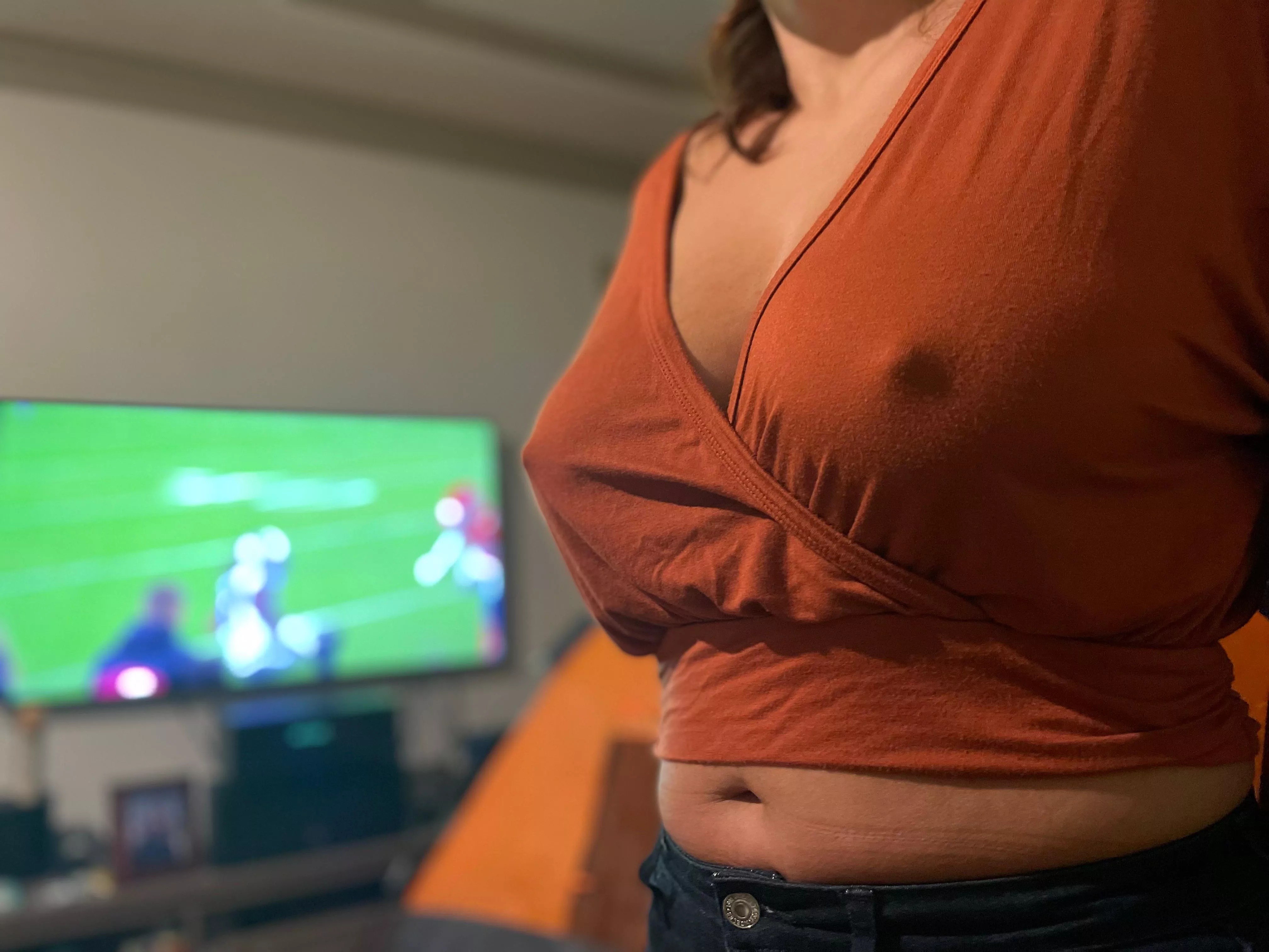 Took a while for her to get comfortable braless. So glad she’s free now! ISO girl time Atlanta