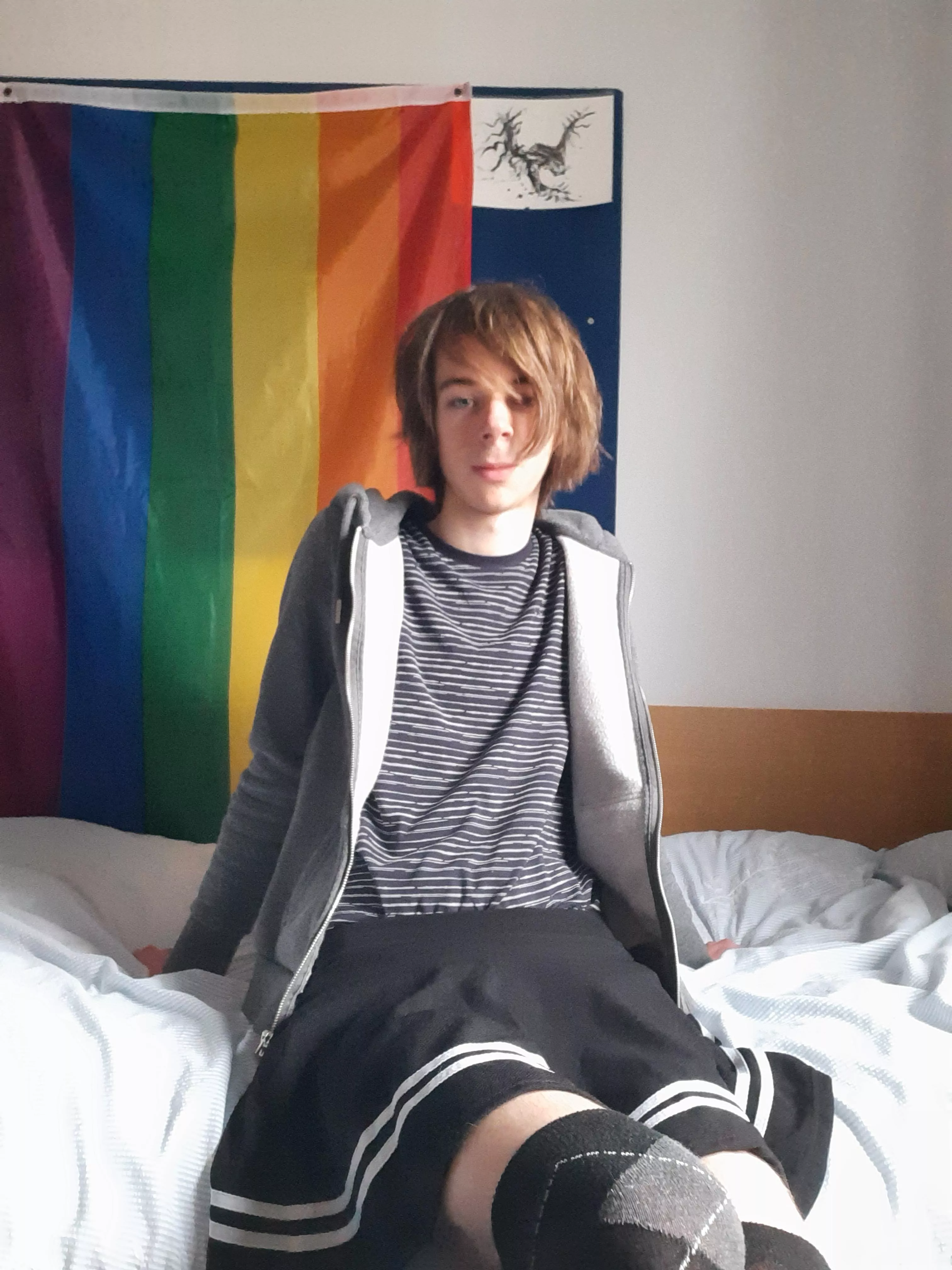 woke up with some messy hair but I kind of liked it