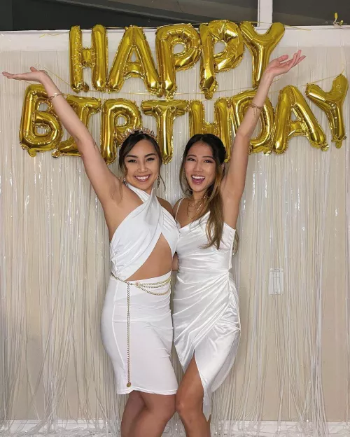 Asian Girls in White