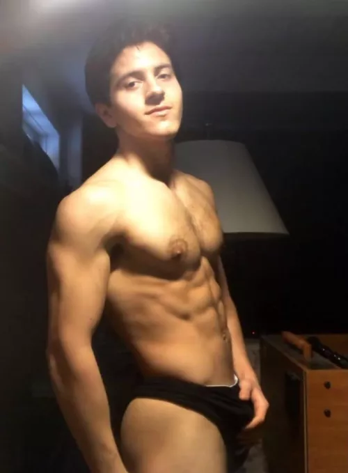 Bro(20), I’m really liking this black underwear, what do you think?