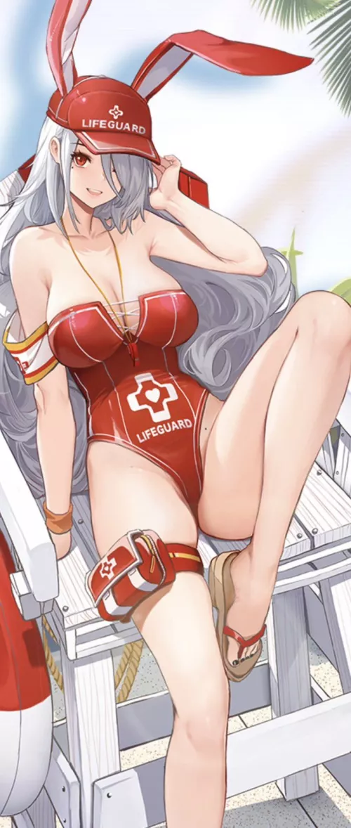 bunny lifeguard will keep you save <3