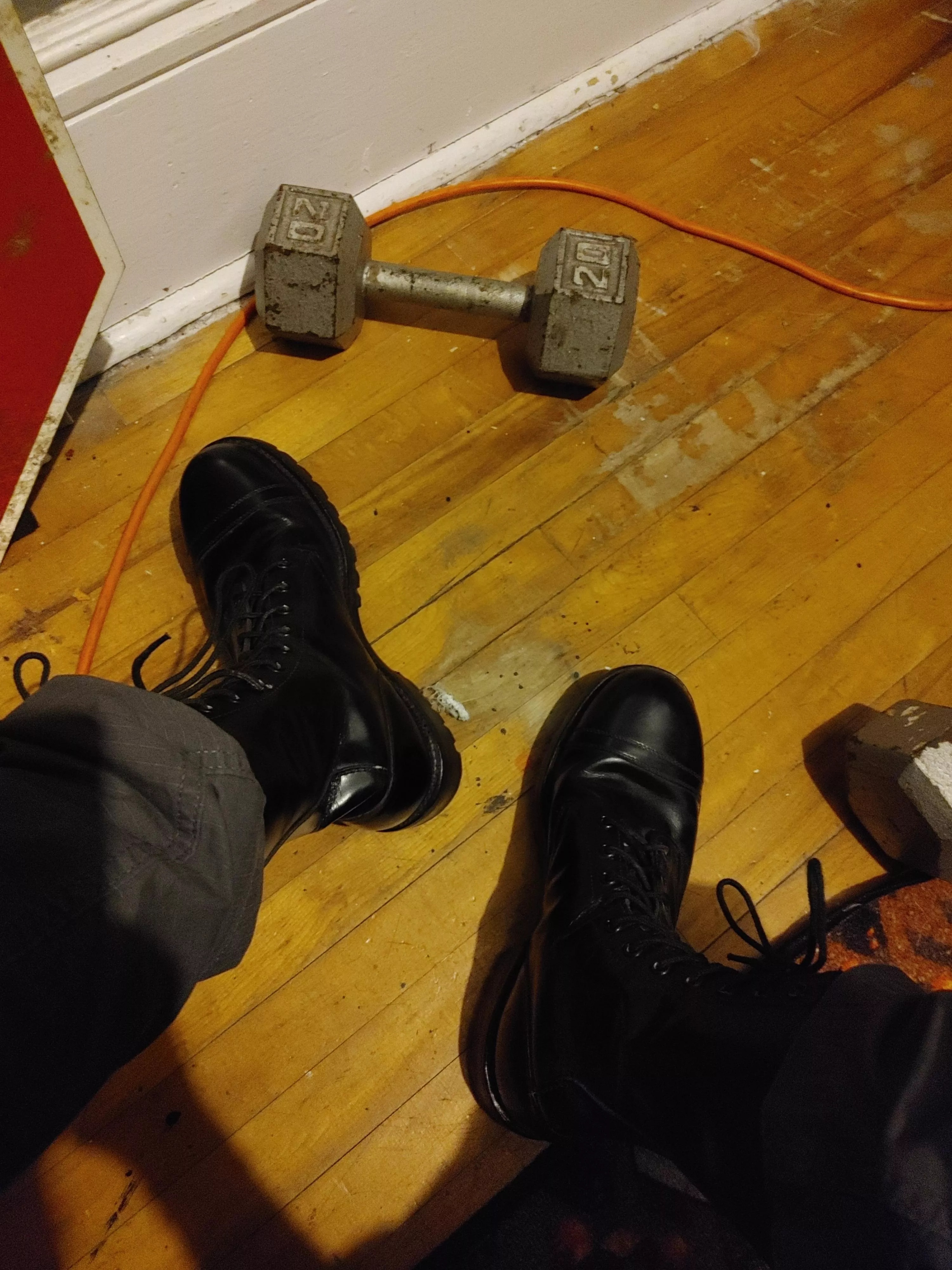 got some cool old worn in boots , wondering if anyone knows a way to make them less 