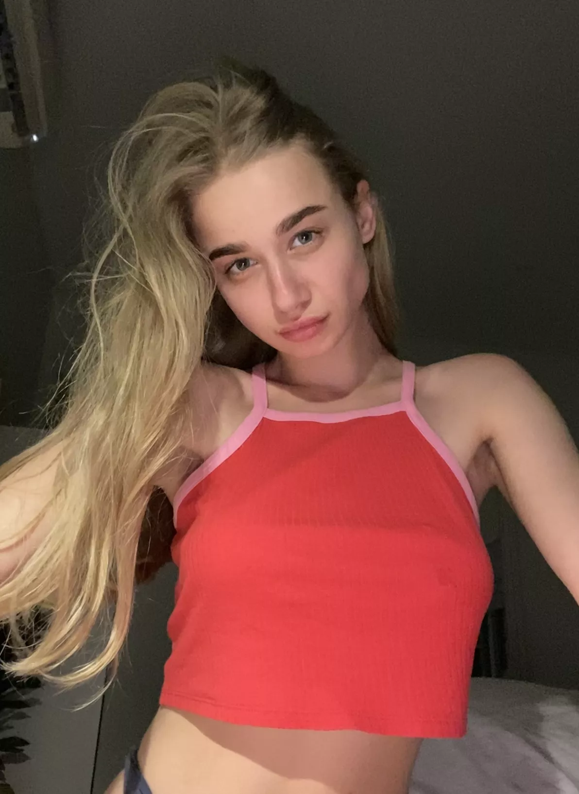 I’m not wearing a bra, want to see?