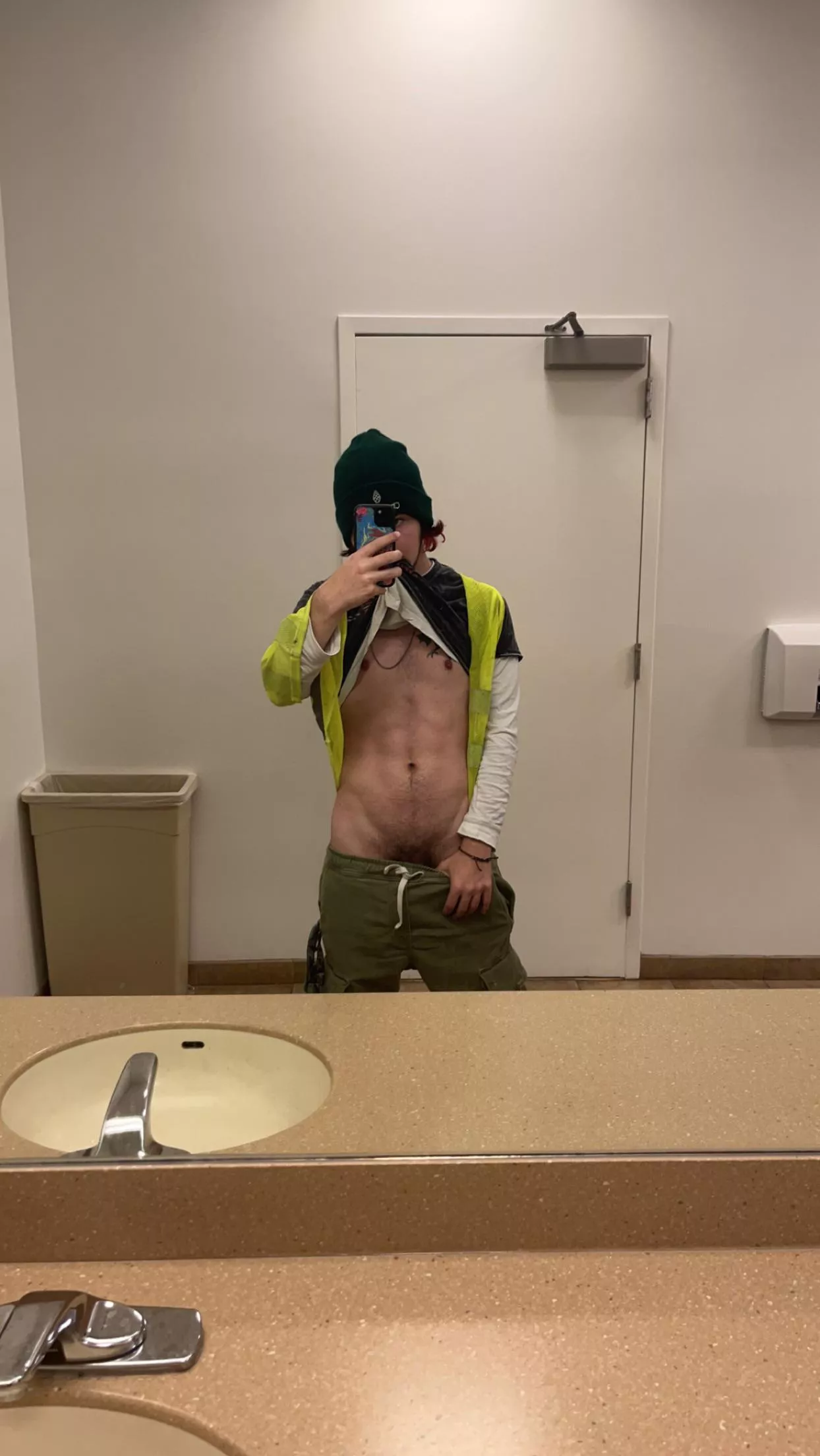 In the public bathroom at work, shhh 🤫