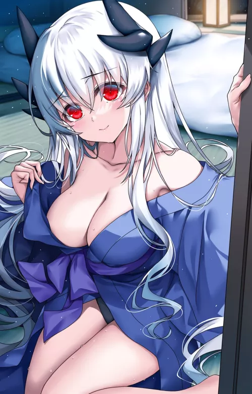 kiyohime begins to exist because of her new kimono.