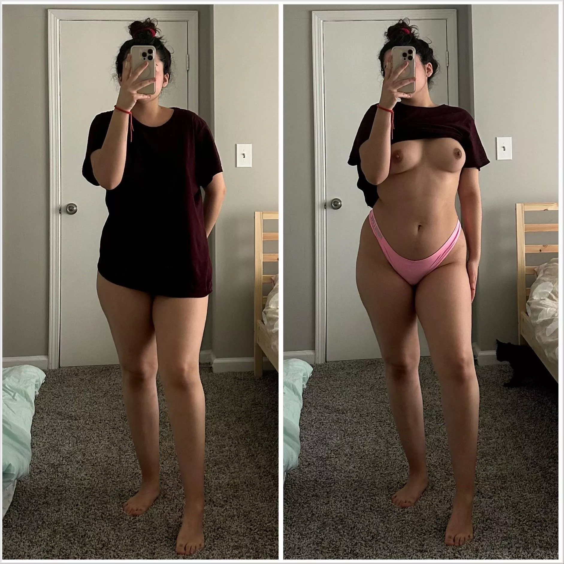 Lazy weekend on/off selfie