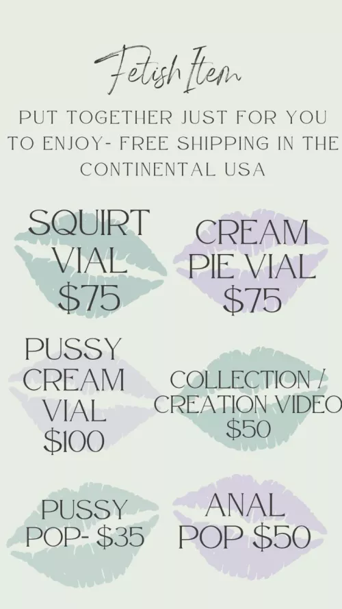 new fetish items available