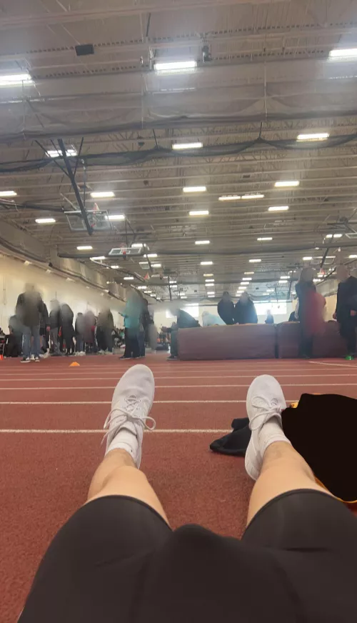 No one cared I was in my underwear showing off my bulge after my race