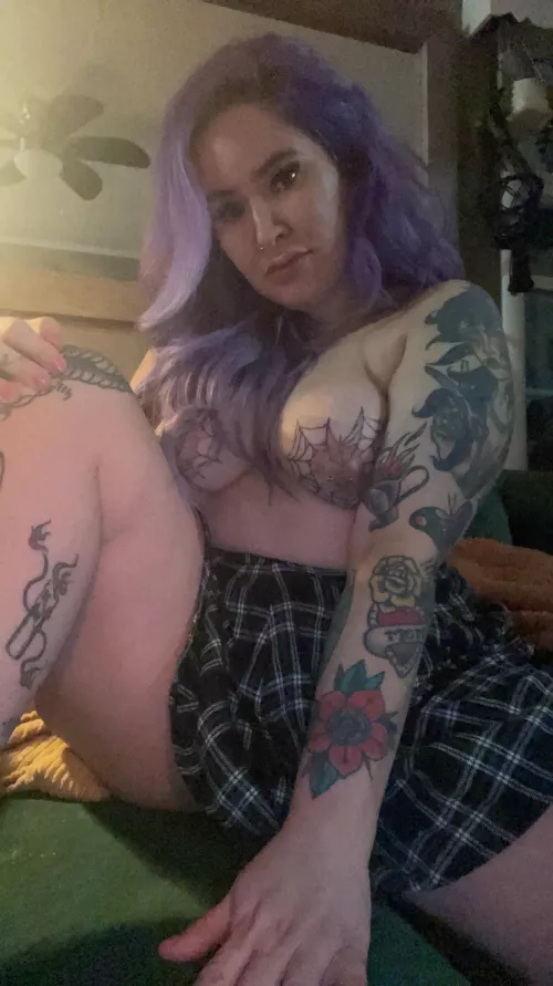 Not wearing anything under this skirt