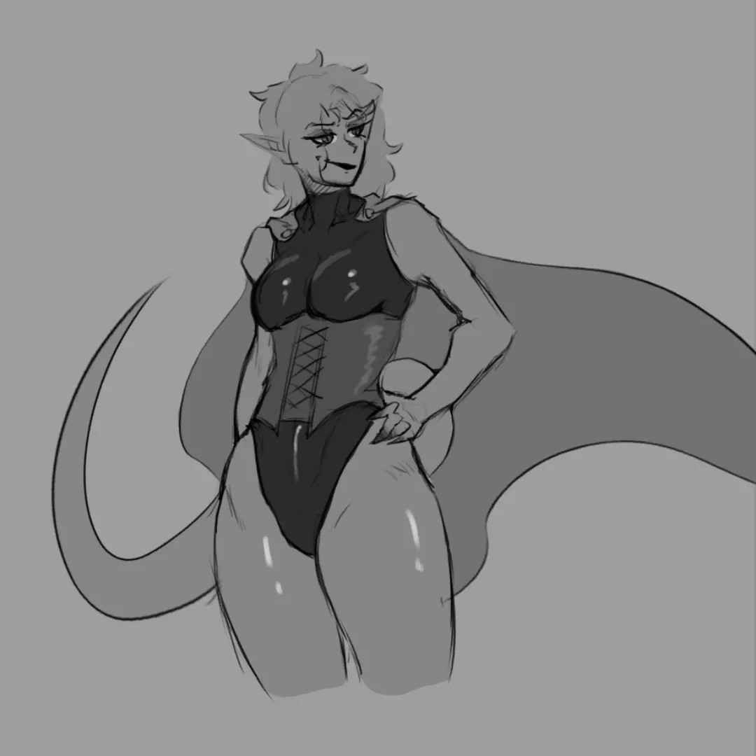 Our DnD BBEG in well fit clothing