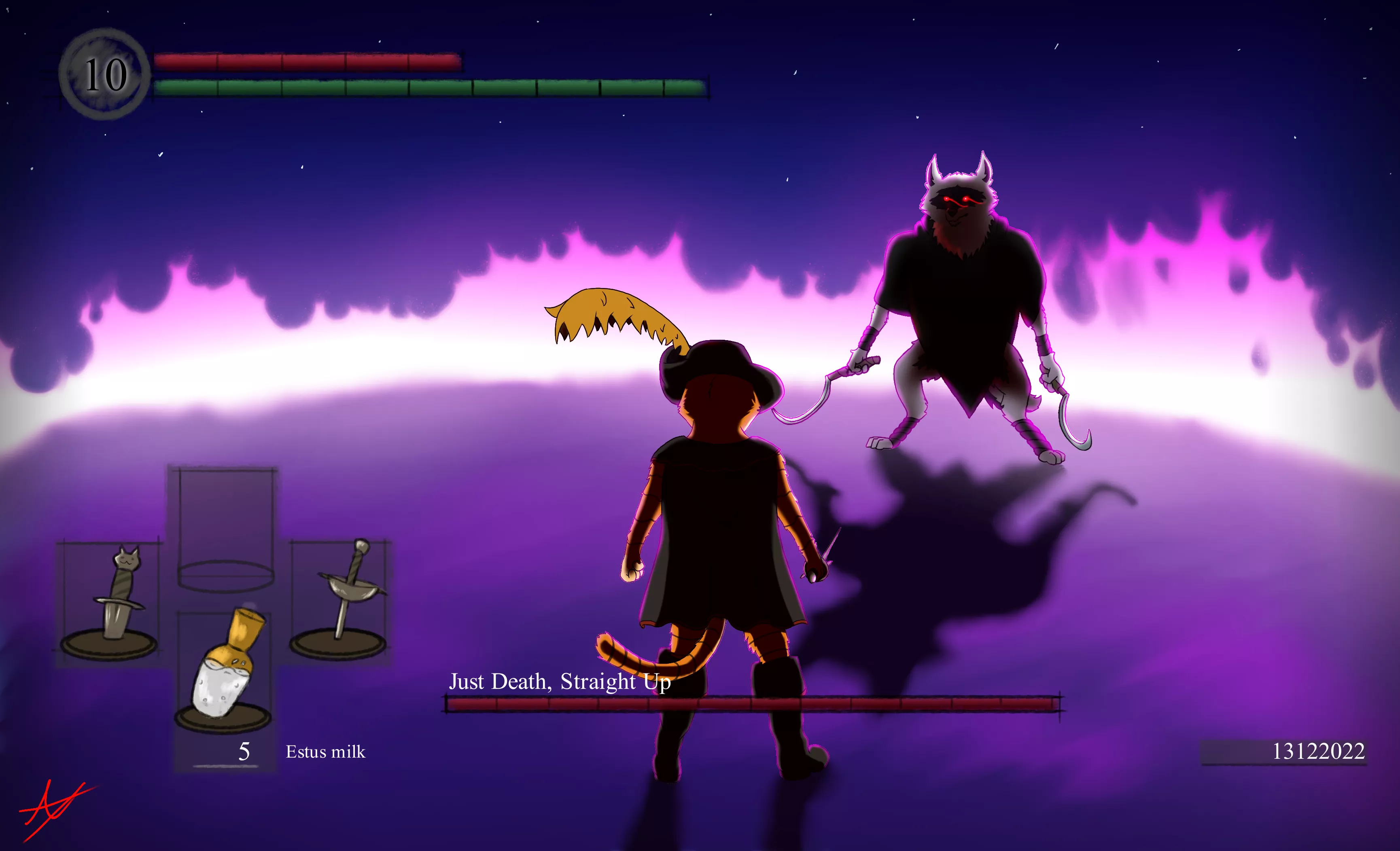 puss in boots boss fight (art by me)