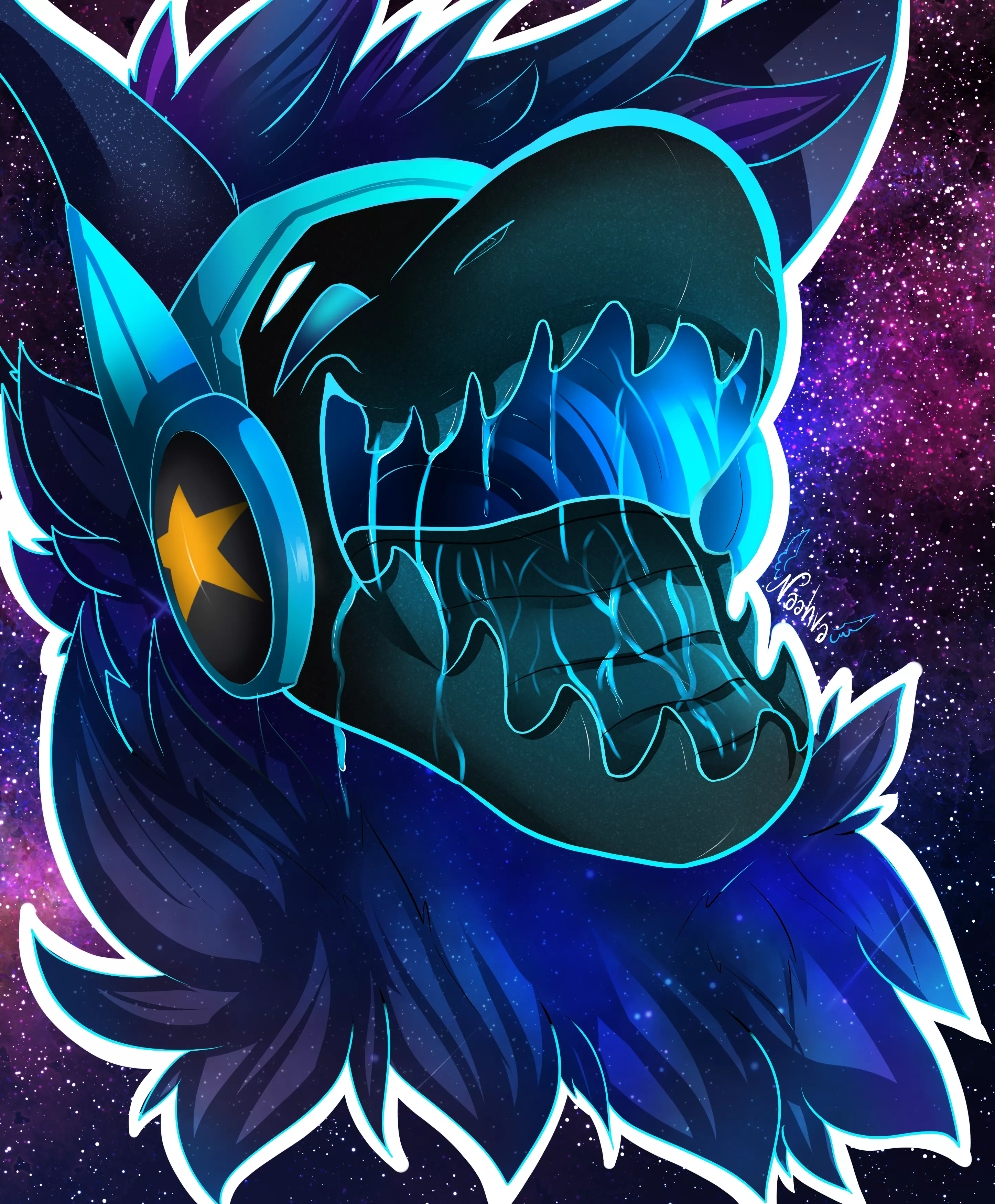 Some Protogen Art from 2019! Artist is me - Naahva! ( . u . )