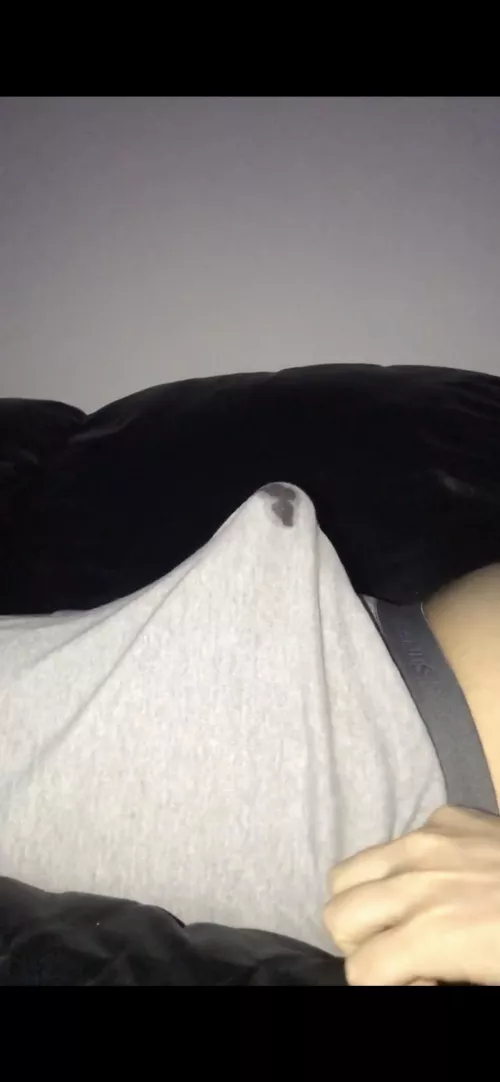 Sometimes the growing bulge in my boxer briefs makes me precum a bit 😏… (OC)