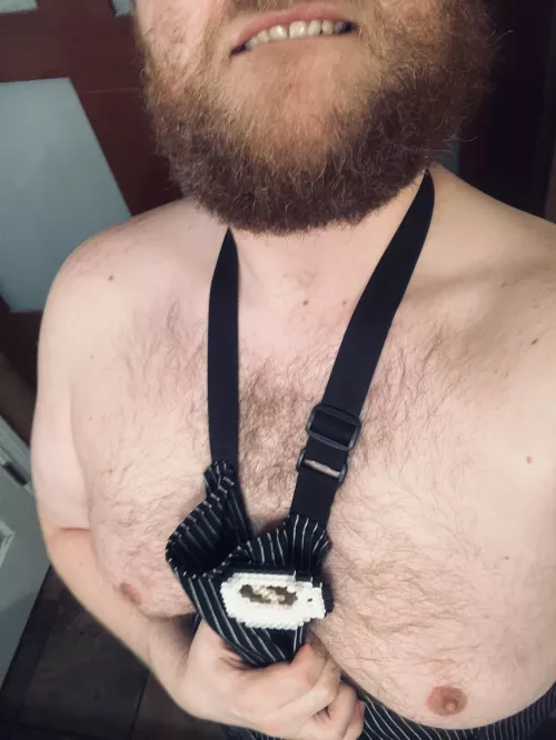 Sorry if there’s a chest hair in your coffee.