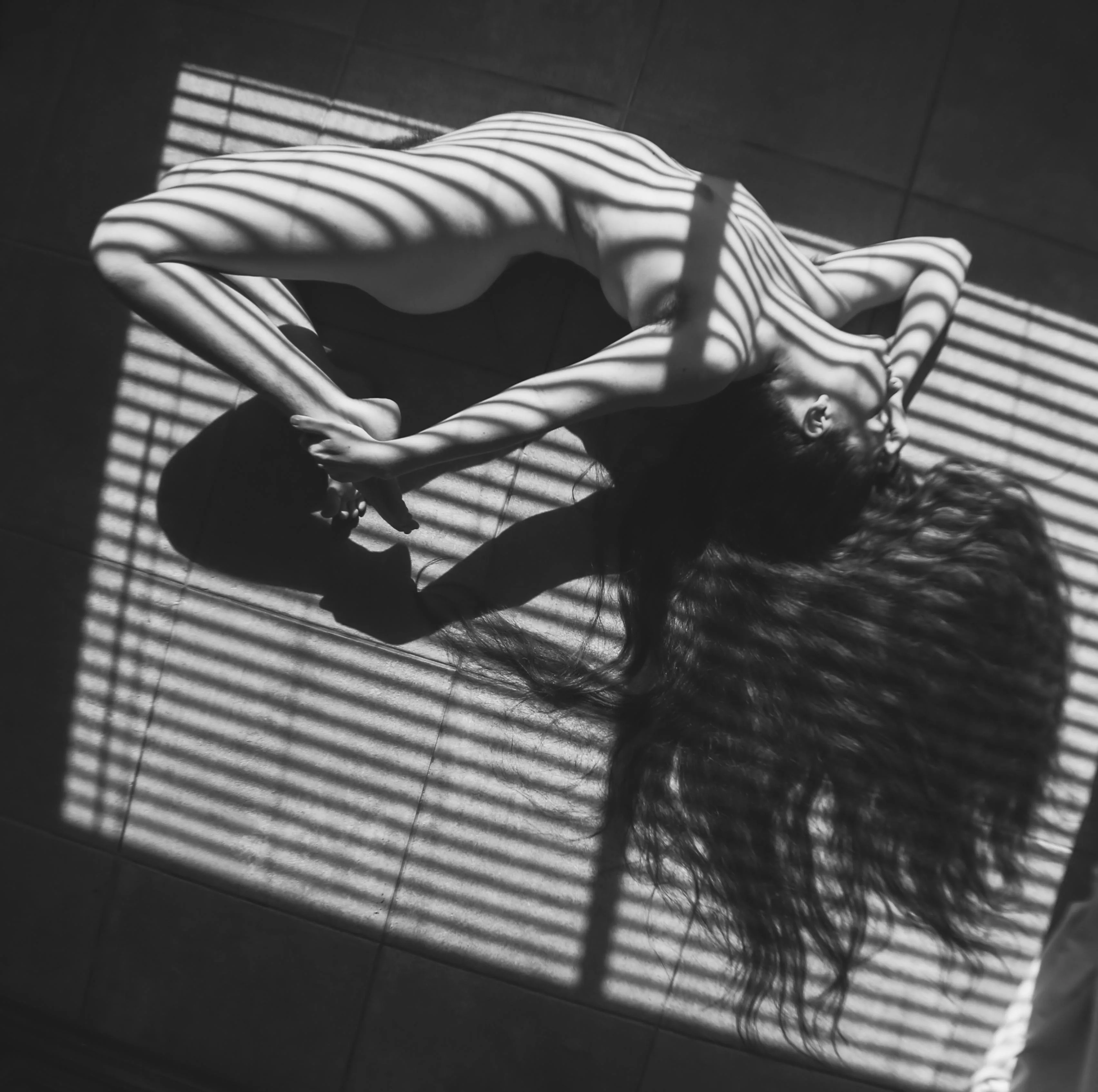 spilled ink and warped paper (self shot)