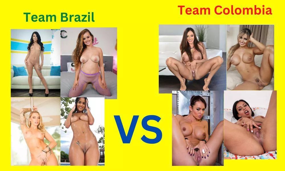Team Brazil (Gina Valentina, Jessie Rogers, Abby Lee Brazil and Juelz Ventura) or Team Colombia (Ariella Ferrera, Esperanza Gomez, Canela Skin and Franceska Jaimes