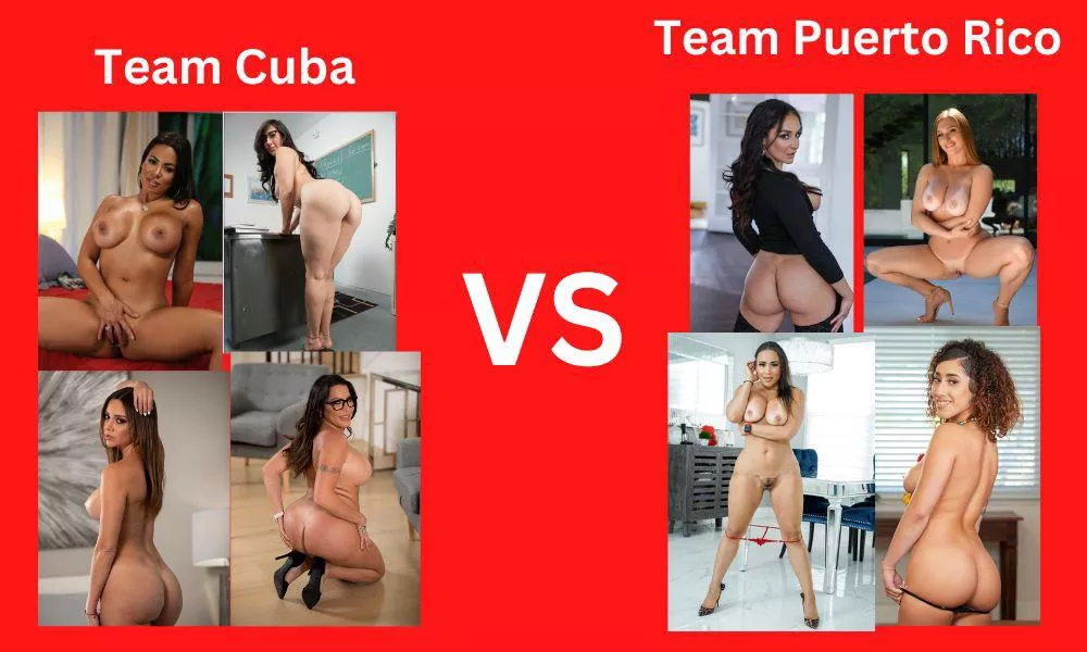 Team Cuba (Luna Star, Valerie Kay, Havana Bleu and Julianna Vega) or Team Puerto Rico (Sheena Ryder, Skylar Snow, Carmela Clutch and Kira Perez